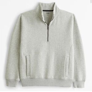 YPB Men's Gray Quarter-Zip Sweater